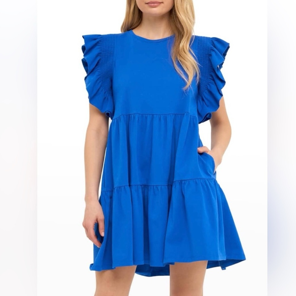 English Factory ruffled babydoll dress